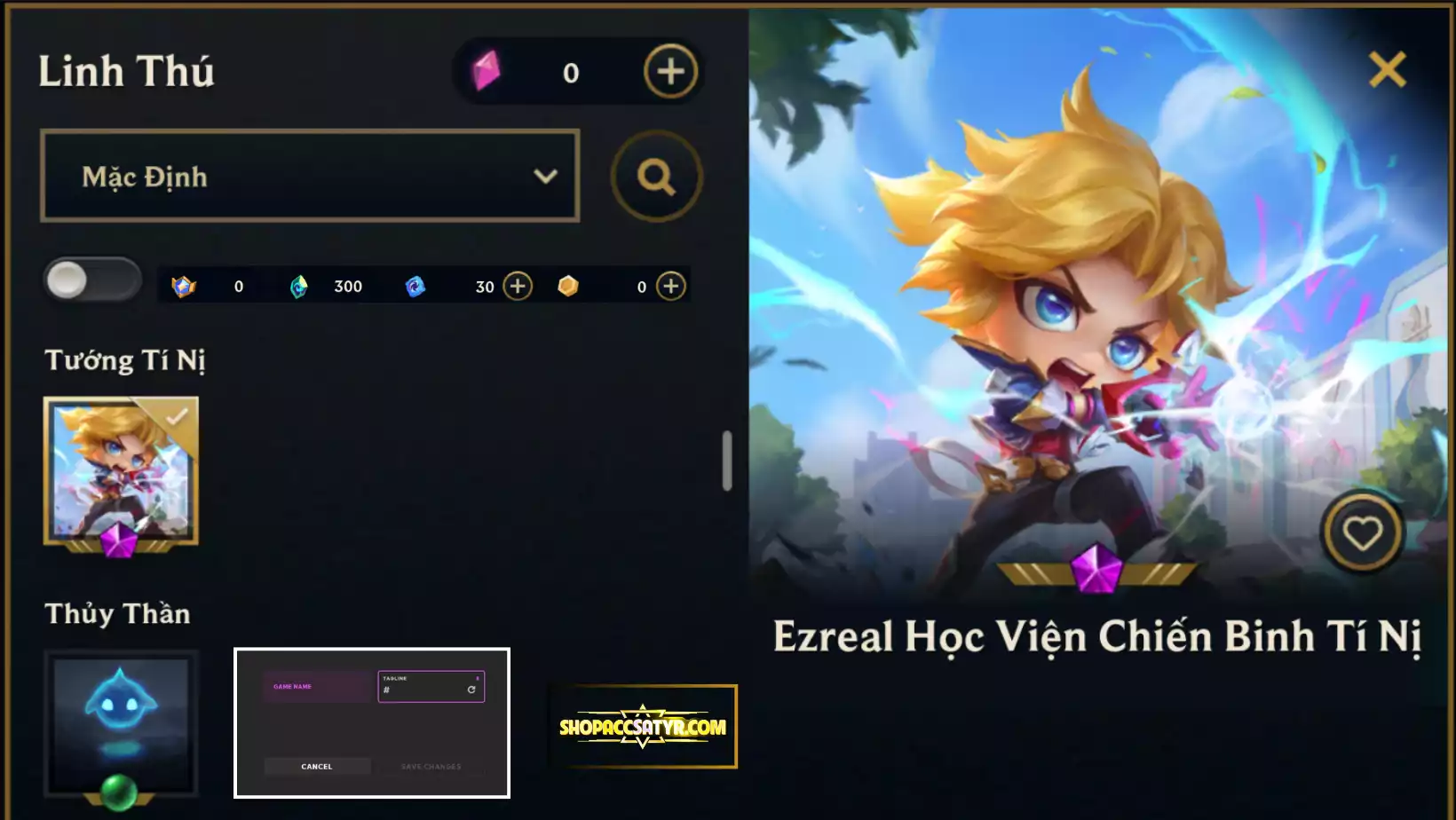 EZREAL HỌC VIỆN CHIẾN BINH TÍ NỊ